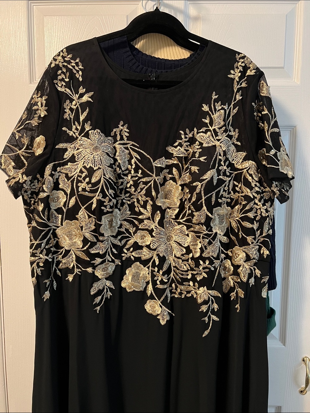 Betsy & Adam Black and Gold Floral Dress/gown
Full length - Picture 2 of 16